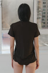 BASERANGE Classic Bamboo Fiber and Cotton Slim Fit T-shirt Series Collection Round Neck Bottoming Shirt France BAS-TOCT-BL-000-FOVEA